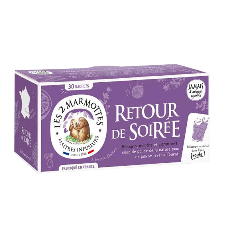 Infusion Retour de Soirée-Les 2 Marmottes
