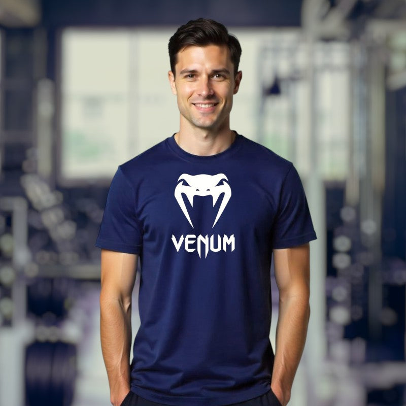 Venum T-Shirt Navy Blue