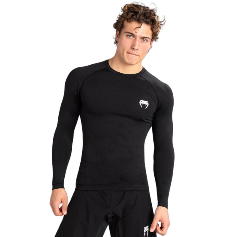 Contender Men Rashguard Long Sleeves Black